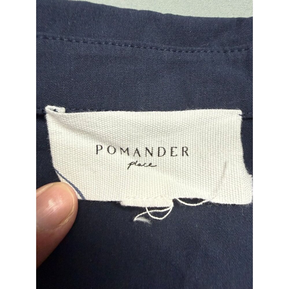 Pomander Place Navy Cotton Mabel Maxi Dress Size XXL - Picture 5 of 9